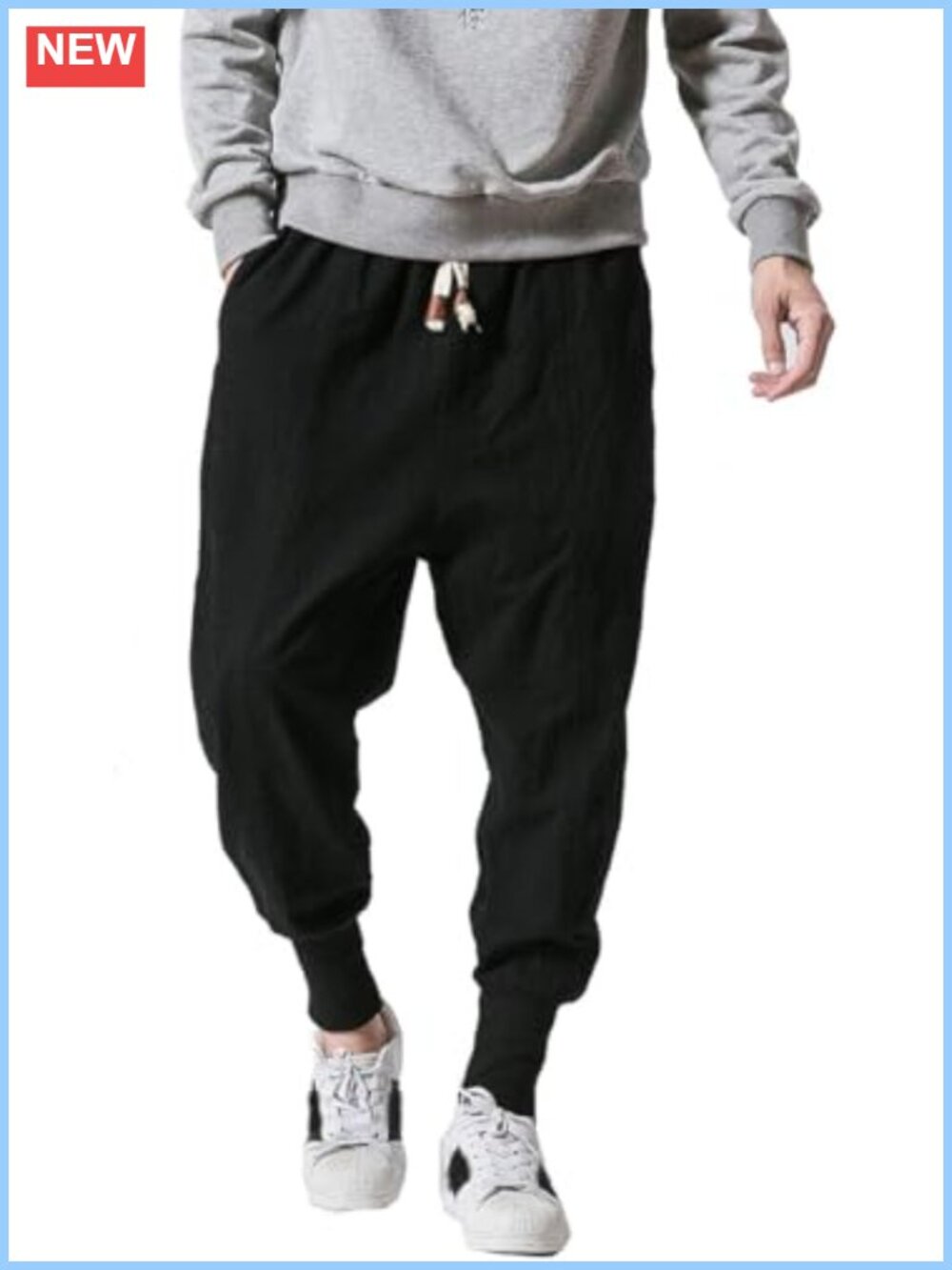 Men's Joggers Sweatpants Harem Pants with Pockets